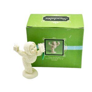 Dept. 56 Snowbabies FROM ME TO YOU Porcelain Figurine Holding Gifts - Boxed